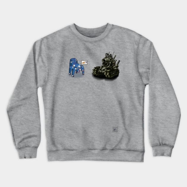 Metal Slug vs Tachikoma Crewneck Sweatshirt by vgta99